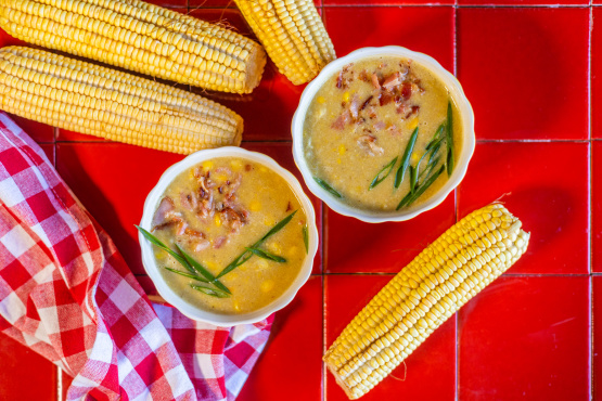 Summer Corn Chowder With Scallions Bacon & Potatoes Recipe - Food.com
